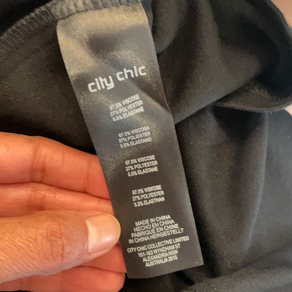 NWOT CITY CHIC Frill Shoulder Dress Size M/18 - Picture 10 of 11